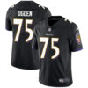Nike Baltimore Ravens #75 Jonathan Ogden Black Alternate Men’s Stitched NFL Vapor Untouchable Limited Jersey