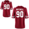 Men’s San Francisco 49ers #90 Earl Mitchell Scarlet Red Team Color Stitched NFL Nike Game Jersey