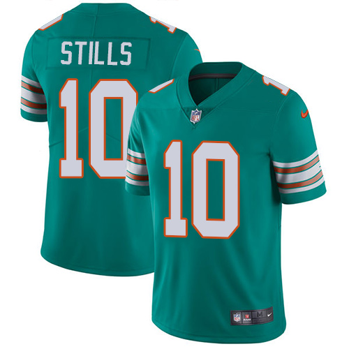 Nike Miami Dolphins #10 Kenny Stills Aqua Green Alternate Men’s Stitched NFL Vapor Untouchable Limited Jersey