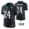 Men’s Philadelphia Eagles #24 James Bradberry Black Super Bowl LVII Vapor Untouchable Limited Stitched Jersey