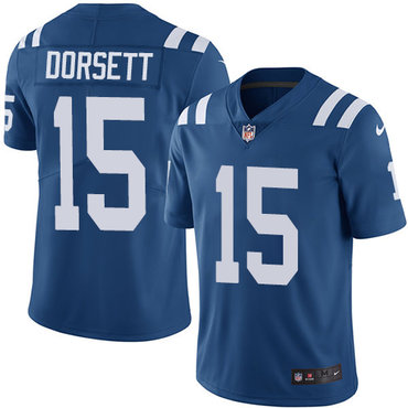 Nike Indianapolis Colts #15 Phillip Dorsett Royal Blue Team Color Men’s Stitched NFL Vapor Untouchable Limited Jersey
