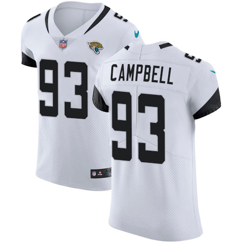 Nike Jacksonville Jaguars #93 Calais Campbell White Men’s Stitched NFL Vapor Untouchable Elite Jersey