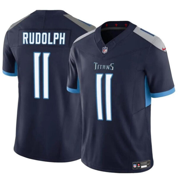 Men’s Tennessee Titans #11 Mason Rudolph Navy 2024 F.U.S.E. Vapor Limited Football Stitched Jersey