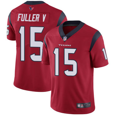 Texans #15 Will Fuller V Red Alternate Men’s Stitched Football Vapor Untouchable Limited Jersey