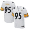 Men’s Pittsburgh Steelers #95 Greg Lloyd White Retired Player NFL Nike Elite Jersey