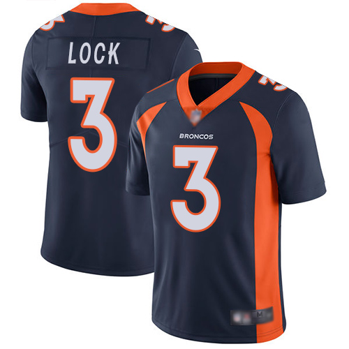Broncos #3 Drew Lock Navy Blue Alternate Men’s Stitched Football Vapor Untouchable Limited Jersey