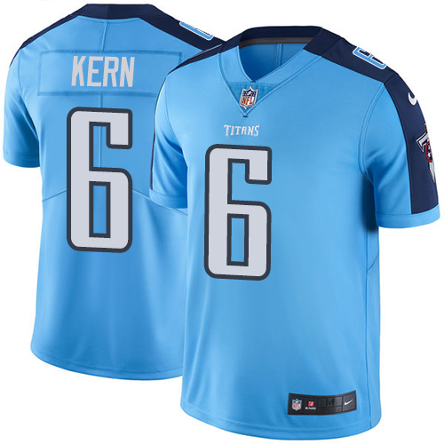 Nike Titans #6 Brett Kern Light Blue Men’s Stitched NFL Limited Rush Jersey