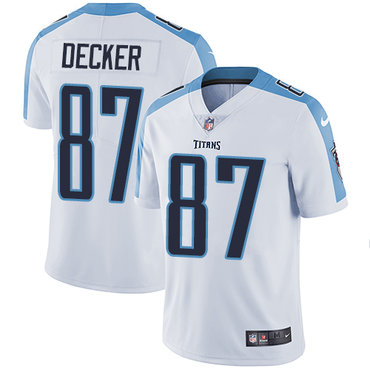 Nike Tennessee Titans #87 Eric Decker White Men’s Stitched NFL Vapor Untouchable Limited Jersey