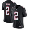 Nike Atlanta Falcons #2 Matt Ryan Black Alternate Men’s Stitched NFL Vapor Untouchable Limited Jersey