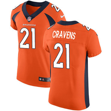 Nike Denver Broncos #21 Su’a Cravens Orange Team Color Men’s Stitched NFL Vapor Untouchable Elite Jersey