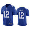 Men’s New York Giants #12 Darren Waller Blue Vapor Untouchable Limited Stitched Jersey
