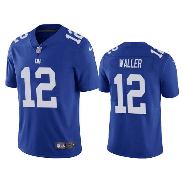 Men’s New York Giants #12 Darren Waller Blue Vapor Untouchable Limited Stitched Jersey