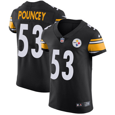 Nike Steelers #53 Maurkice Pouncey Black Men’s Stitched NFL Vapor Untouchable Elite Jersey