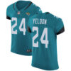 Nike Jacksonville Jaguars #24 T.J. Yeldon Teal Green Team Color Men’s Stitched NFL Vapor Untouchable Elite Jersey