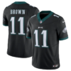Men’s Philadelphia Eagles #11 A.J. Brown Black 2023 F.U.S.E. Vapor Untouchable Limited Stitched Football Jersey