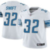 Men’s Detroit Lions #32 DAndre Swift White Vapor Untouchable Limited Stitched NFL Jersey