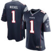 Nike New England Patriots #1 Sony Michel Navy 2018 NFL Draft Pick Elite Jersey