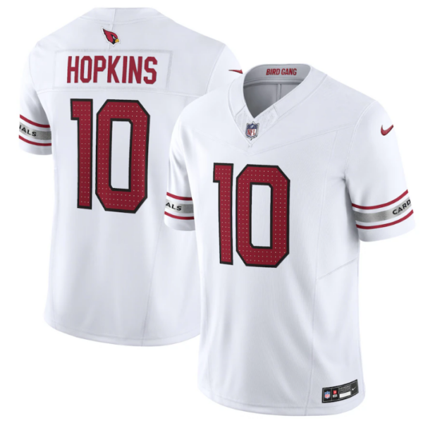 Men’s Arizona Cardinals #10 DeAndre Hopkins White Vapor Untouchable F.U.S.E. Limited Stitched Football Jersey