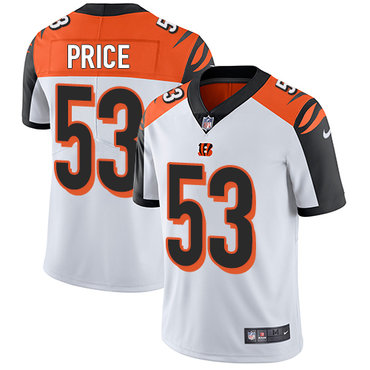 Nike Cincinnati Bengals #53 Billy Price White Men’s Stitched NFL Vapor Untouchable Limited Jersey
