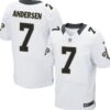 Nike New Orleans Saints #7 Morten Andersen White Elite Jersey