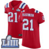 Men’s New England Patriots #21 Duron Harmon Red Nike NFL Alternate Vapor Untouchable Super Bowl LIII Bound Elite Jersey