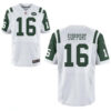Men’s New York Jets Resolute Support #16 Resolute White Road Stitched NFL Nike Elite Jersey
