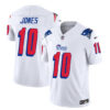 Men’s New England Patriots #10 Mac Jones White 2023 F.U.S.E. Vapor Limited Football Stitched Jersey