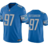 Men’s Detroit Lions #97 Aidan Hutchinson Blue 2023 F.U.S.E. Vapor Untouchable Limited Stitched Jersey