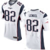 Men’s New England Patriots #82 Matt Lengel White Road Stitched NFL Nike Elite Jersey