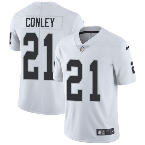 Nike Oakland Raiders #21 Gareon Conley White Men’s Stitched NFL Vapor Untouchable Limited Jersey