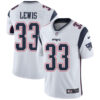 Nike New England Patriots #33 Dion Lewis White Men’s Stitched NFL Vapor Untouchable Limited Jersey