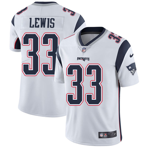 Nike New England Patriots #33 Dion Lewis White Men’s Stitched NFL Vapor Untouchable Limited Jersey