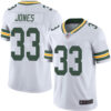 Men’s Green Bay Packers #33 Aaron Jones White Vapor Untouchable Limited Jersey