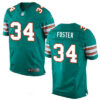 Men’s Miami Dolphins #34 Arian Foster Aqua Green Alternate Stitched NFL Nike Elite Jersey