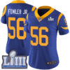 #56 Limited Dante Fowler Jr Royal Blue Nike NFL Alternate Women’s Jersey Los Angeles Rams Vapor Untouchable Super Bowl LIII Bound
