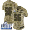 #56 Limited Andre Tippett Camo Nike NFL Women’s Jersey New England Patriots 2018 Salute to Service Super Bowl LIII Bound