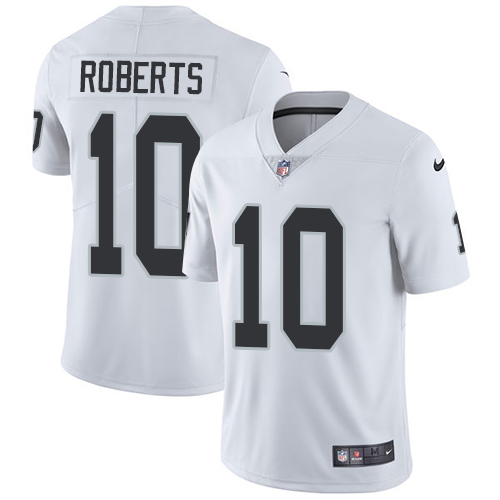 Nike Oakland Raiders #10 Seth Roberts White Men’s Stitched NFL Vapor Untouchable Limited