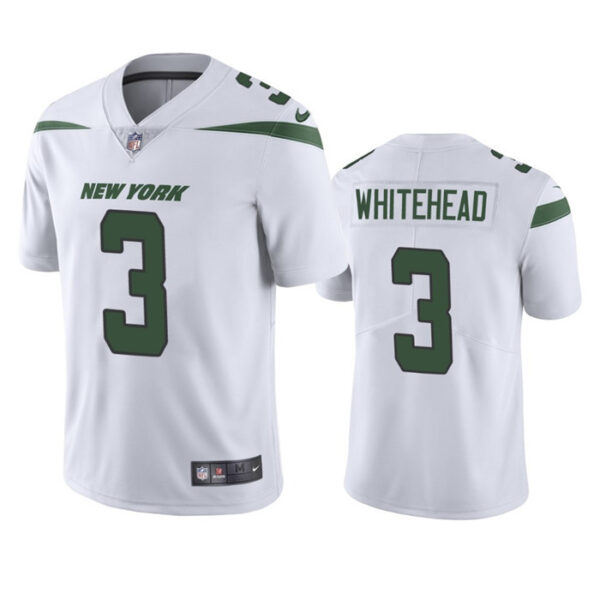 Men’s New York Jets #3 Jordan Whitehead White Vapor Untouchable Limited Stitched Jersey