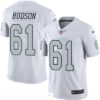 Men’s Oakland Raiders #61 Rodney Hudson White 2016 Color Rush Stitched NFL Nike Limited Jersey