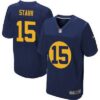 Men’s Green Bay Packers #15 Bart Starr Navy Blue Alternate NFL Nike Elite Jersey