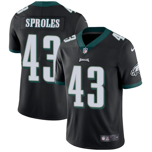 Nike Philadelphia Eagles #43 Darren Sproles Black Alternate Men’s Stitched NFL Vapor Untouchable Limited Jersey