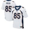 Men’s Denver Broncos #85 Virgil Green White Road NFL Nike Elite Jersey