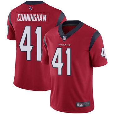 Texans #41 Zach Cunningham Red Alternate Men’s Stitched Football Vapor Untouchable Limited Jersey