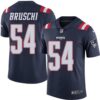 Nike Patriots #54 Tedy Bruschi Navy Blue Men’s Stitched NFL Limited Rush Jersey