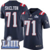 #71 Limited Danny Shelton Navy Blue Nike NFL Men’s Jersey New England Patriots Rush Vapor Untouchable Super Bowl LIII Bound