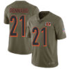 Nike Cincinnati Bengals #21 Darqueze Dennard Olive Men’s Stitched NFL Limited 2017 Salute To Service Jersey