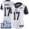 #17 Limited Robert Woods White Nike NFL Road Women’s Jersey Los Angeles Rams Vapor Untouchable Super Bowl LIII Bound