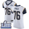 #76 Elite Orlando Pace White Nike NFL Road Men’s Jersey Los Angeles Rams Vapor Untouchable Super Bowl LIII Bound