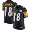 Steelers #18 Diontae Johnson Black Team Color Men’s Stitched Football Vapor Untouchable Limited Jersey