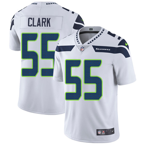 Nike Seattle Seahawks #55 Frank Clark White Men’s Stitched NFL Vapor Untouchable Limited Jersey